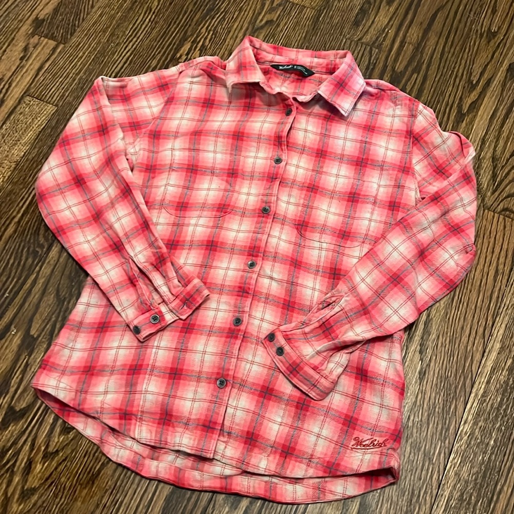 Pink and red woolrich flannel
